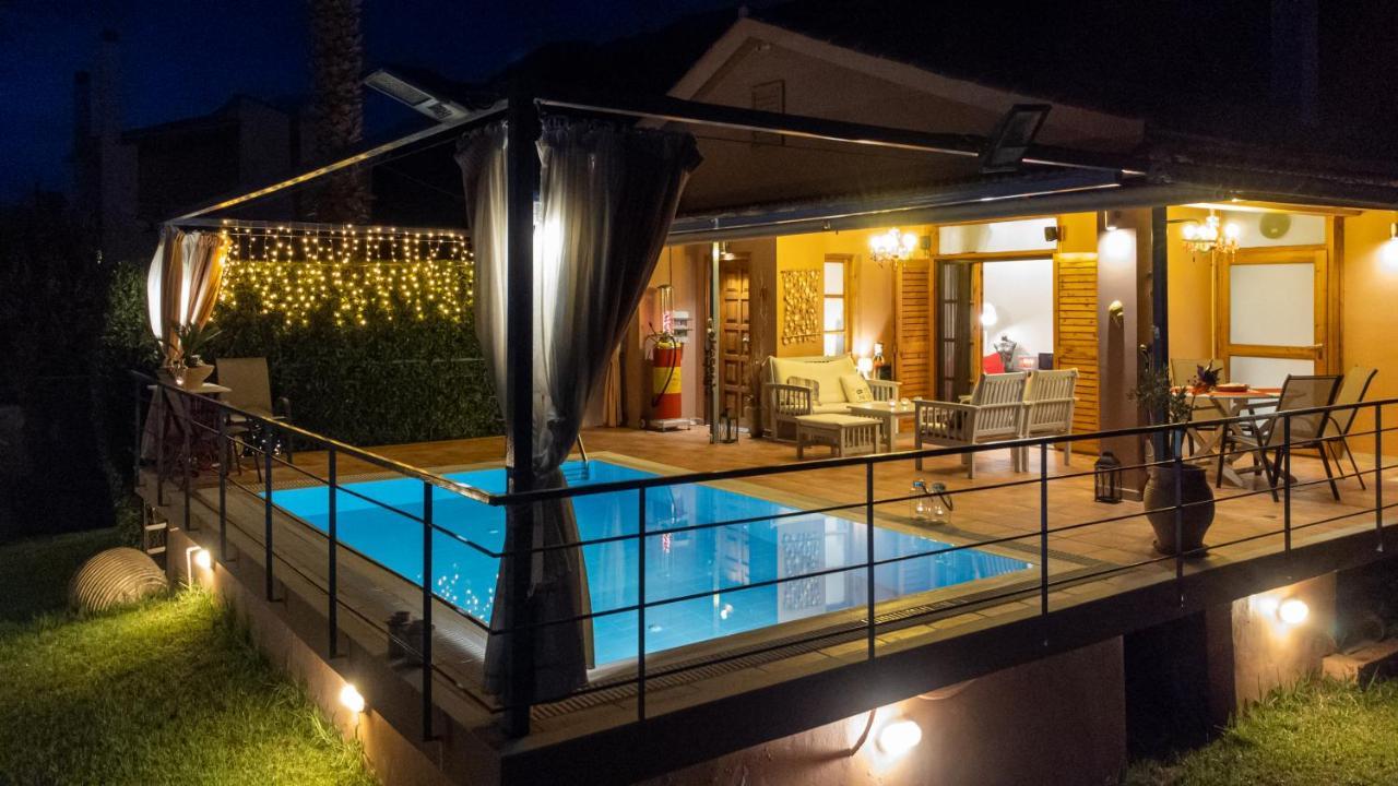 וילה Cozy Small Smart With Private Pool Mikri Mantineia קלמאטה