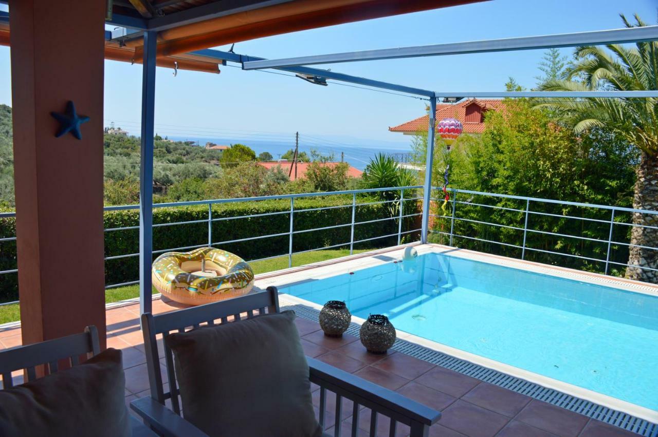 וילה Cozy Small Smart With Private Pool Mikri Mantineia קלמאטה